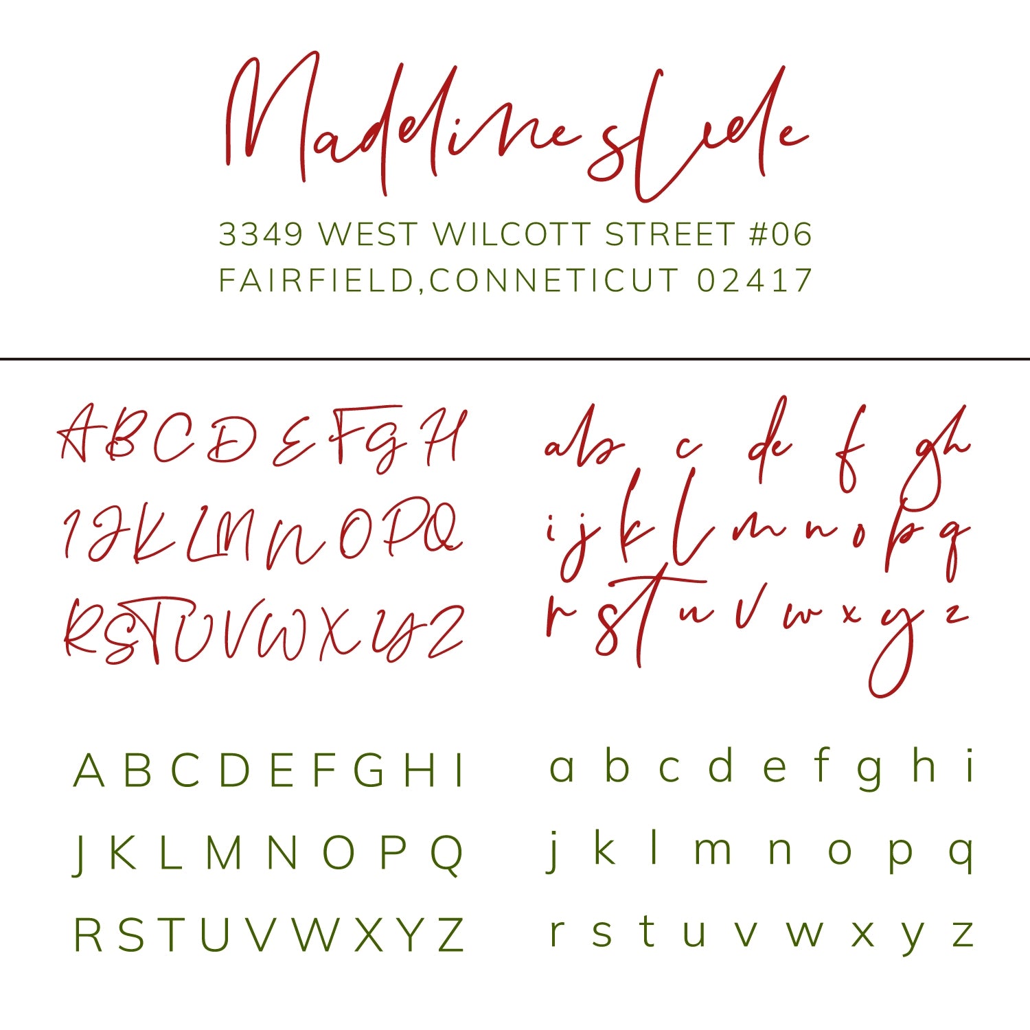 Custom Rectangular Handwriting Font Address Return Rubber Stamp - Style 4 
