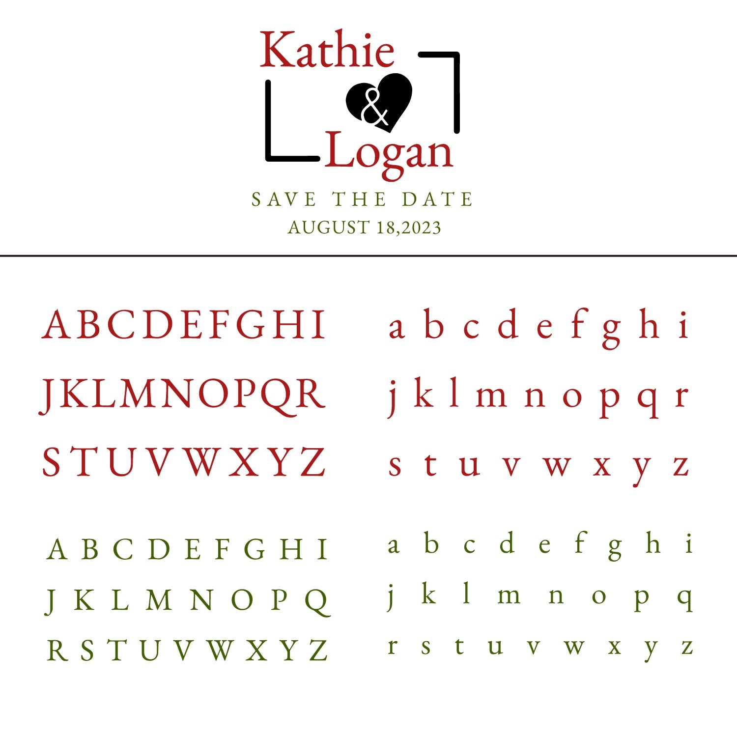 Custom Simple Heart Wedding Save the Date Rubber Stamp 6