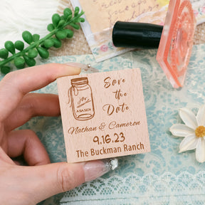 Custom Wedding Save the Date Rubber Stamp-14 2