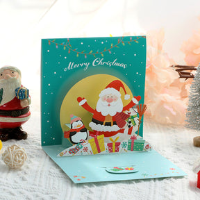 Cute 3D Merry Christmas Greeting Card b1