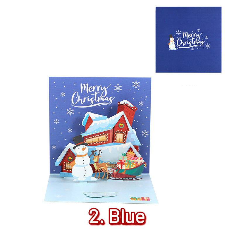 Cute 3D Merry Christmas Greeting Card sku-1