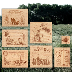 Cute Cartoon Animal Wooden Rubber Stamp a2