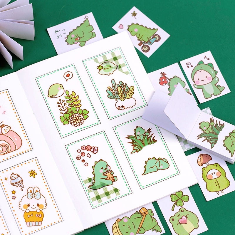 Pet and People Washi Sticker Book - Cat, Girl, Rabbit, Unicorn3