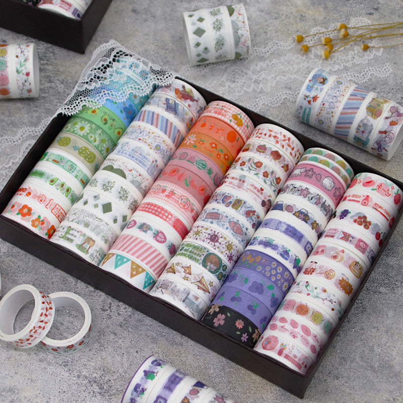 Cute Cartoon Fruit Flower Washi Tape 60-Roll Set b4
