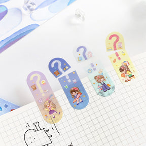 Cute Cartoon Waterproof Tearable Note Stickers b5