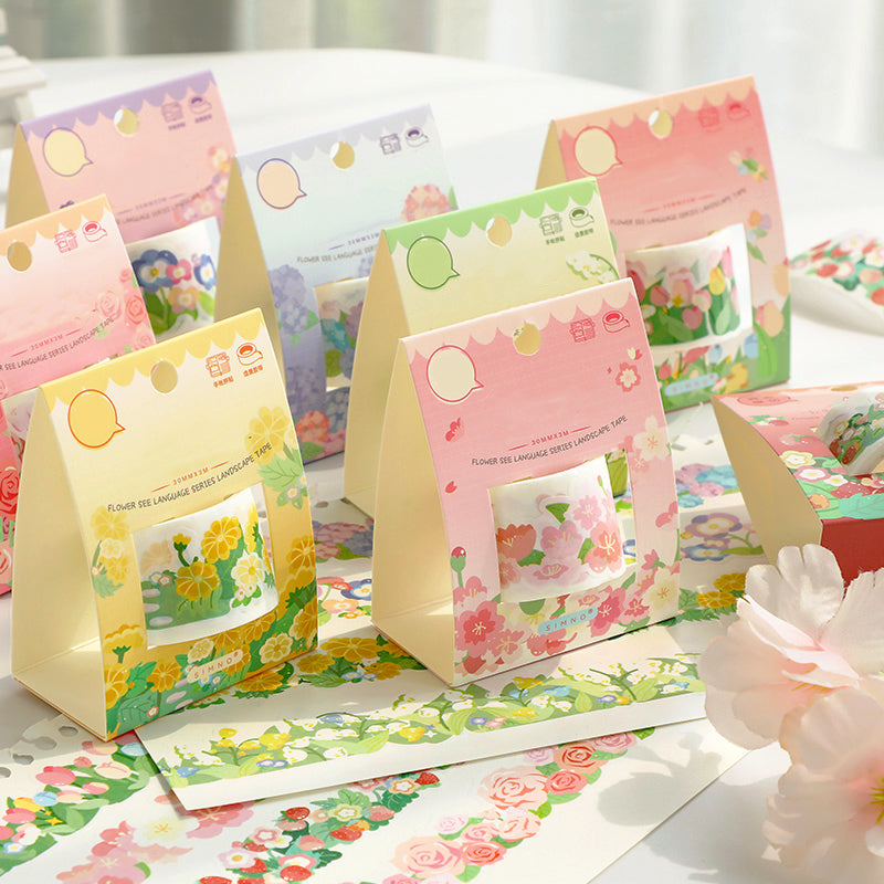 Cute Floral Decorative Border Washi Tape a