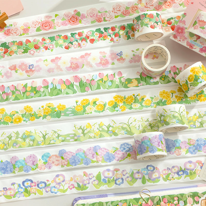 Cute Floral Decorative Border Washi Tape a2
