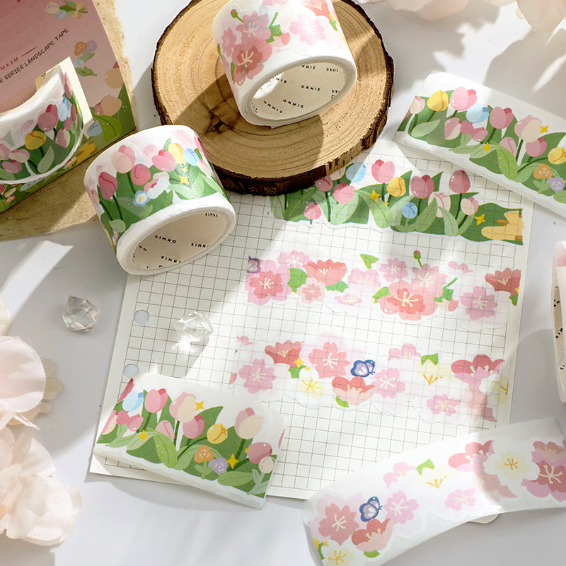 Cute Floral Decorative Border Washi Tape b