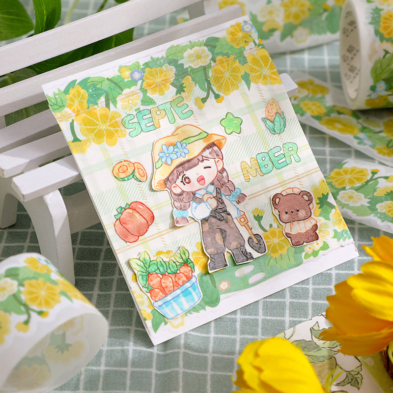 Cute Floral Decorative Border Washi Tape b2