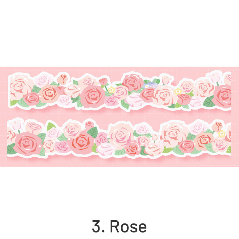 Cute Floral Decorative Border Washi Tape sku-3
