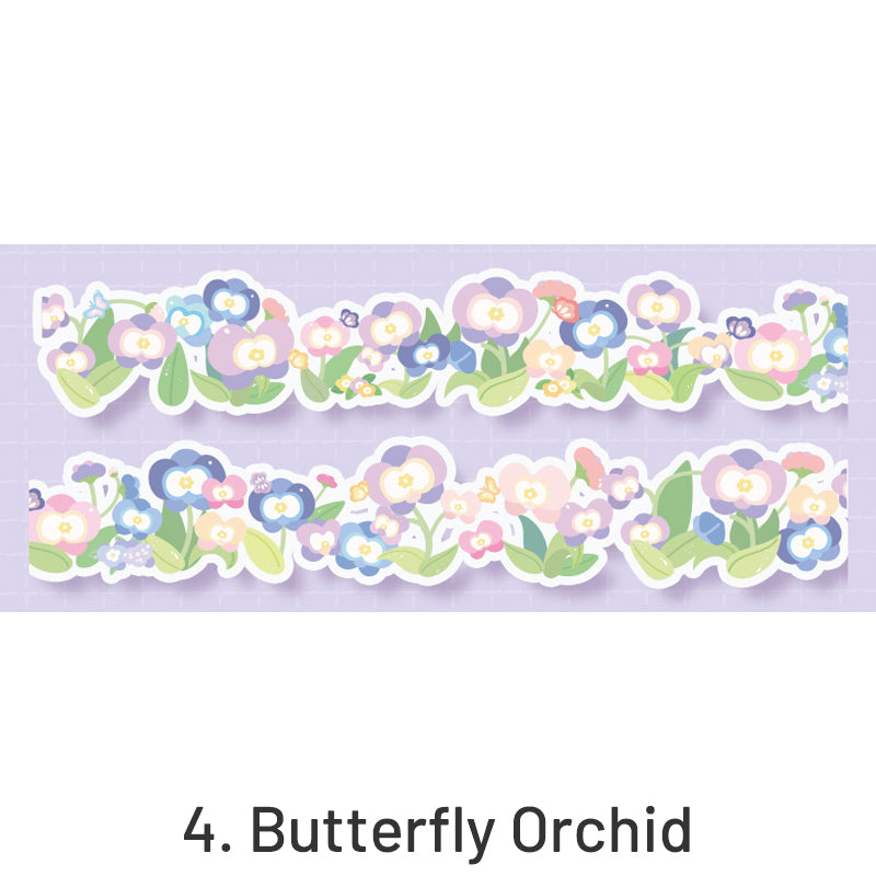 Cute Floral Decorative Border Washi Tape sku-4