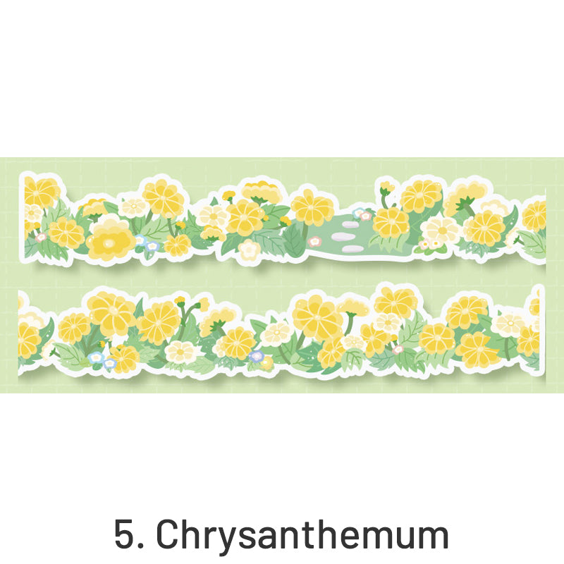 Cute Floral Decorative Border Washi Tape sku-5