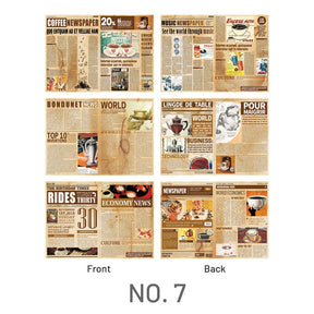 Daily Series Double Sided English Newspaper Material Paper 10