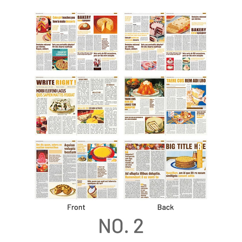 Daily Series Double Sided English Newspaper Material Paper 5