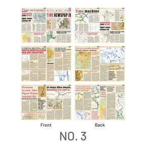 Daily Series Double Sided English Newspaper Material Paper 6