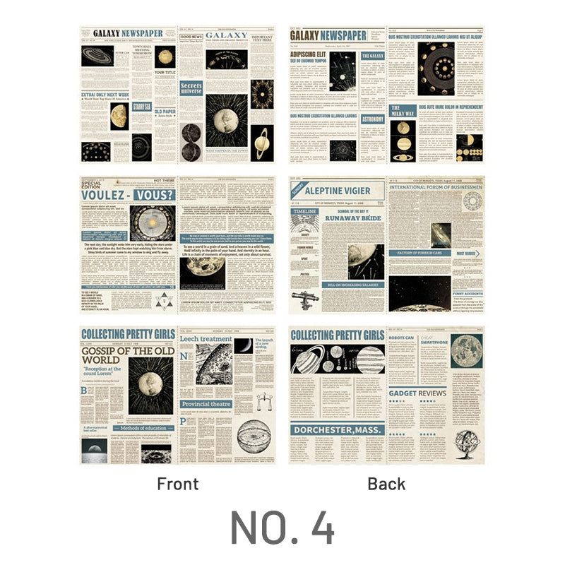 Daily Series Double Sided English Newspaper Material Paper 7