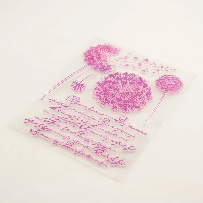 Dandelion with Words Clear Silicone Stamps2