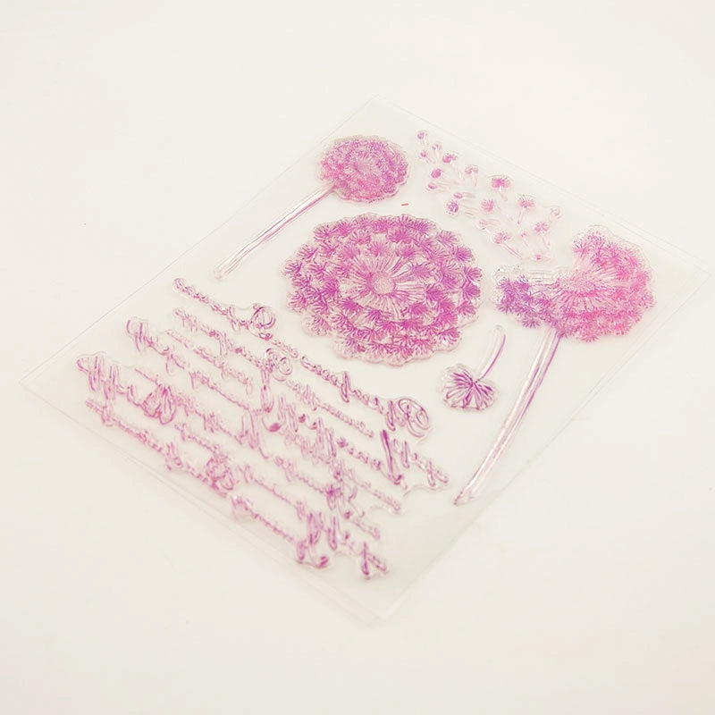 Dandelion with Words Clear Silicone Stamps6