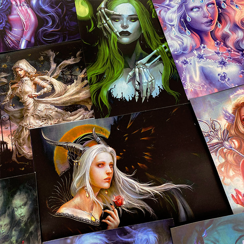 Dark Magic Elf Junk Journal Scrapbook Paper b3