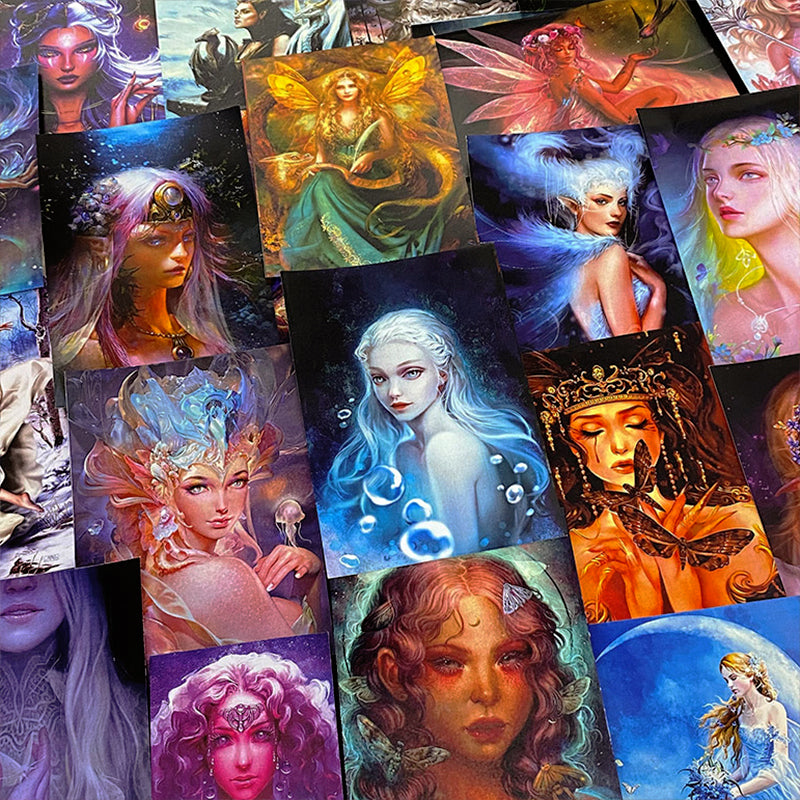 Dark Magic Elf Junk Journal Scrapbook Paper sku-2