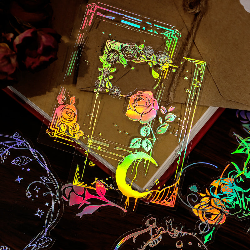 Dazzling Holographic Clear Vinyl Sticker c-原