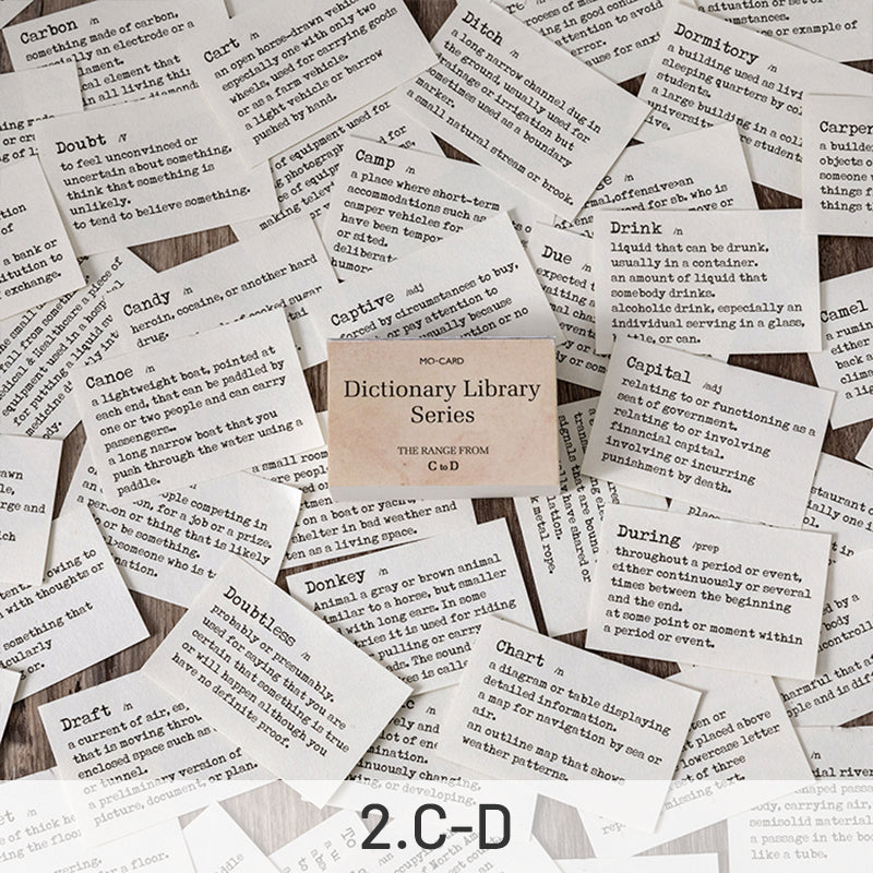 Dictionary Library Literary Retro Word Memo Pad sku-1