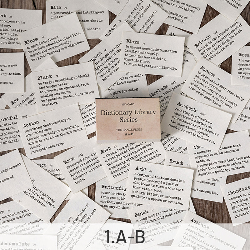 Dictionary Library Literary Retro Word Memo Pad sku-2