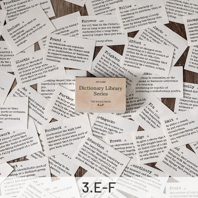 Dictionary Library Literary Retro Word Memo Pad sku-3
