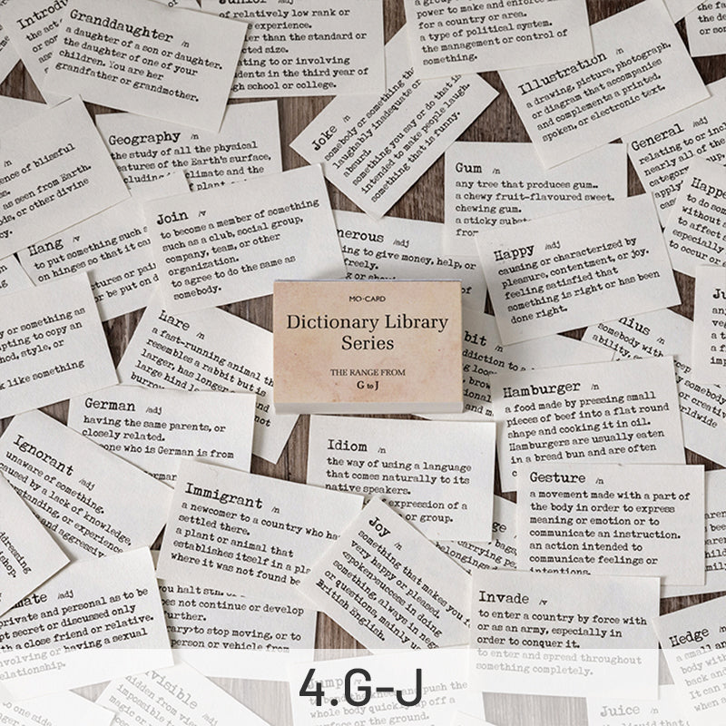 Dictionary Library Literary Retro Word Memo Pad sku-4