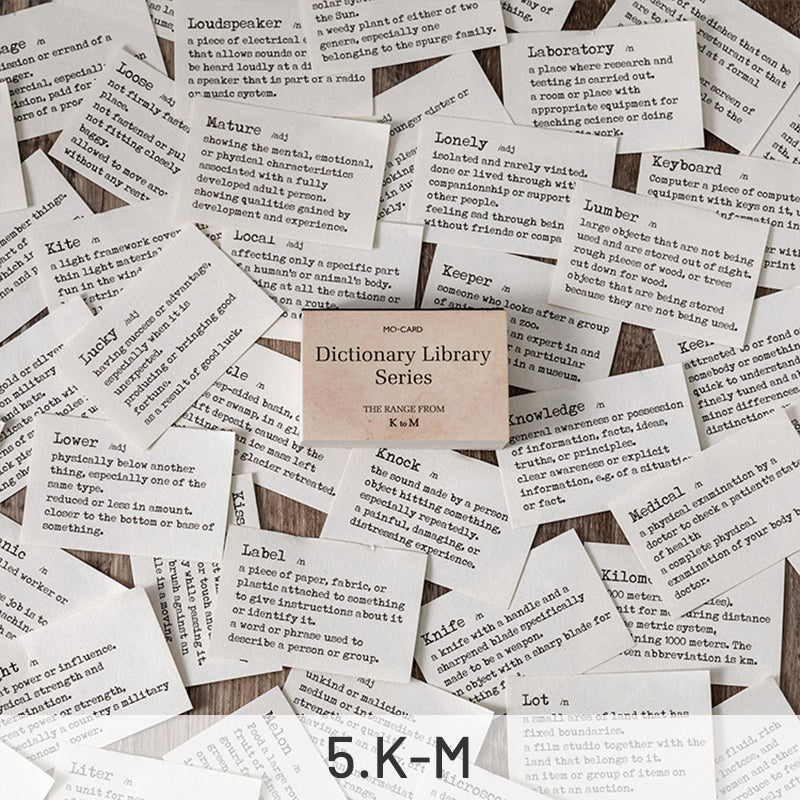 Dictionary Library Literary Retro Word Memo Pad sku-5