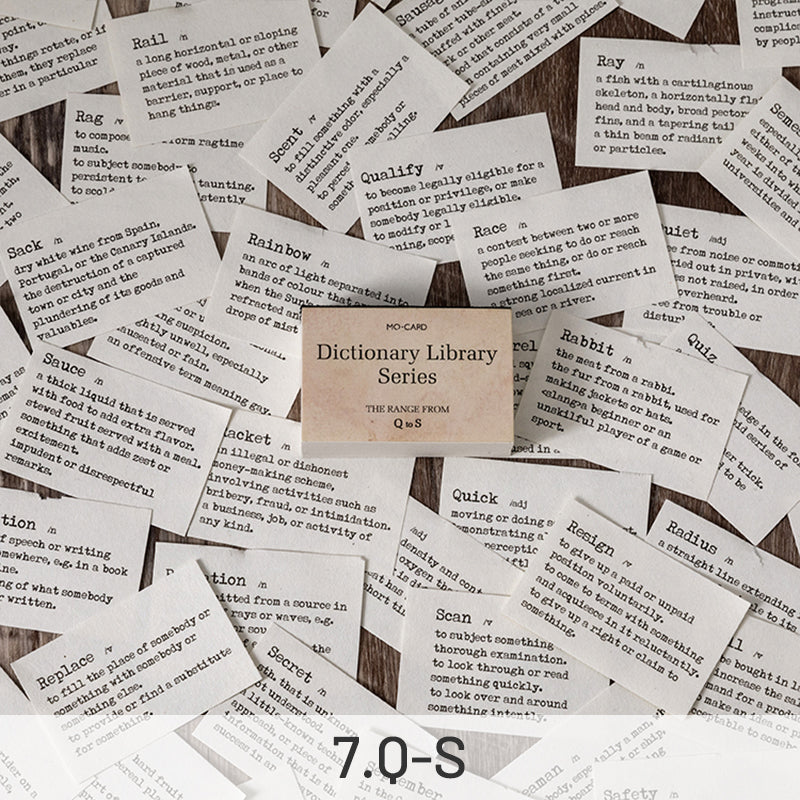 Dictionary Library Literary Retro Word Memo Pad sku-7