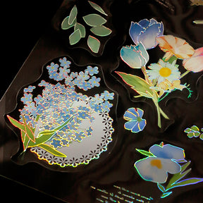 Dream Garden Vintage 3D Flower Sticker c2