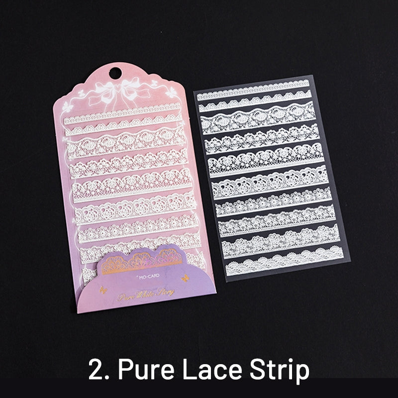 Dreamland Garden 5D Embossed Vintage Lace Decorative Stickers sku-2