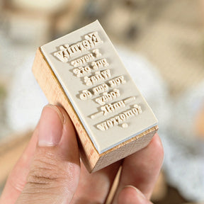 Eight types English Phrase Rubber Stamps 5