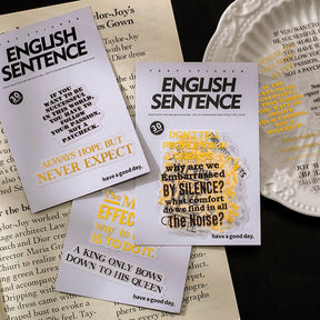 English Poem Series Stickers Journal Stamprints 1