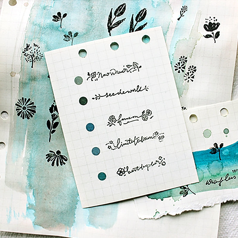 English Word Phrase Rubber Stamp b1