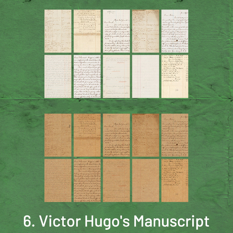 Famous Artist's Manuscripts Vintage Scrapbook Paper sku-5