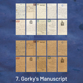 Famous Artist's Manuscripts Vintage Scrapbook Paper sku-8