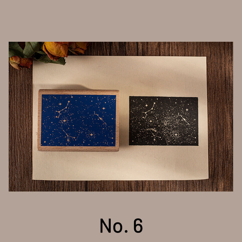 Fantasy Castle Wooden Rubber Stamp sku-6