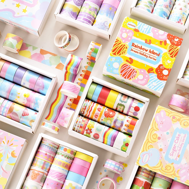 Tape - Fantasy Holiday Rainbow Washi Tape Set