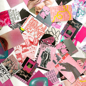 Fashion Magazine Style Washi Sticker Card Set Scrapbook Paper c