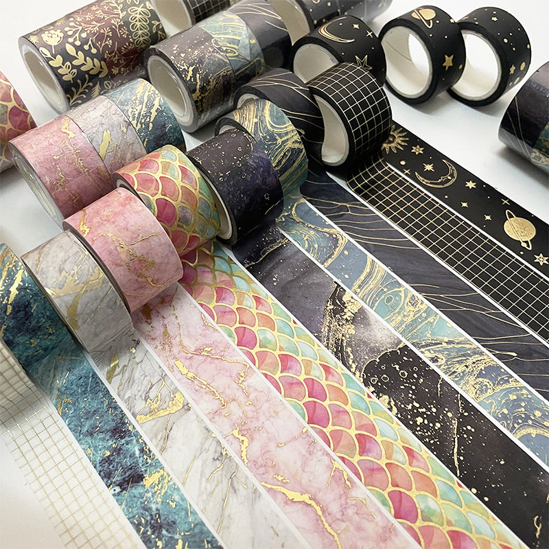 Fashion Versatile Texture Pattern Washi Tape Set