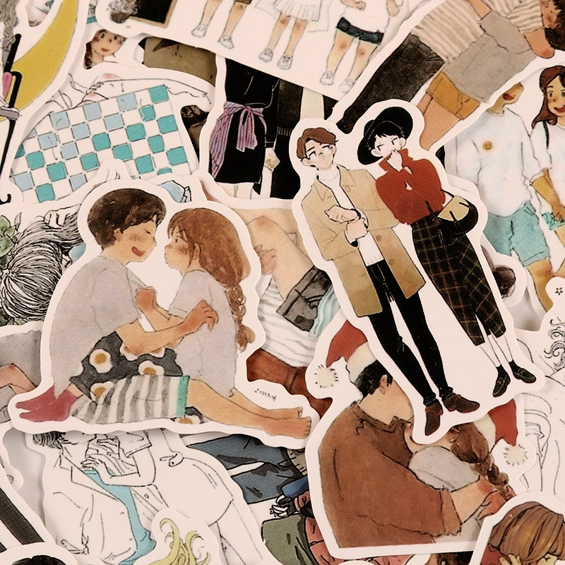 People Couple Vinyl Sticker - Girl, Boy2