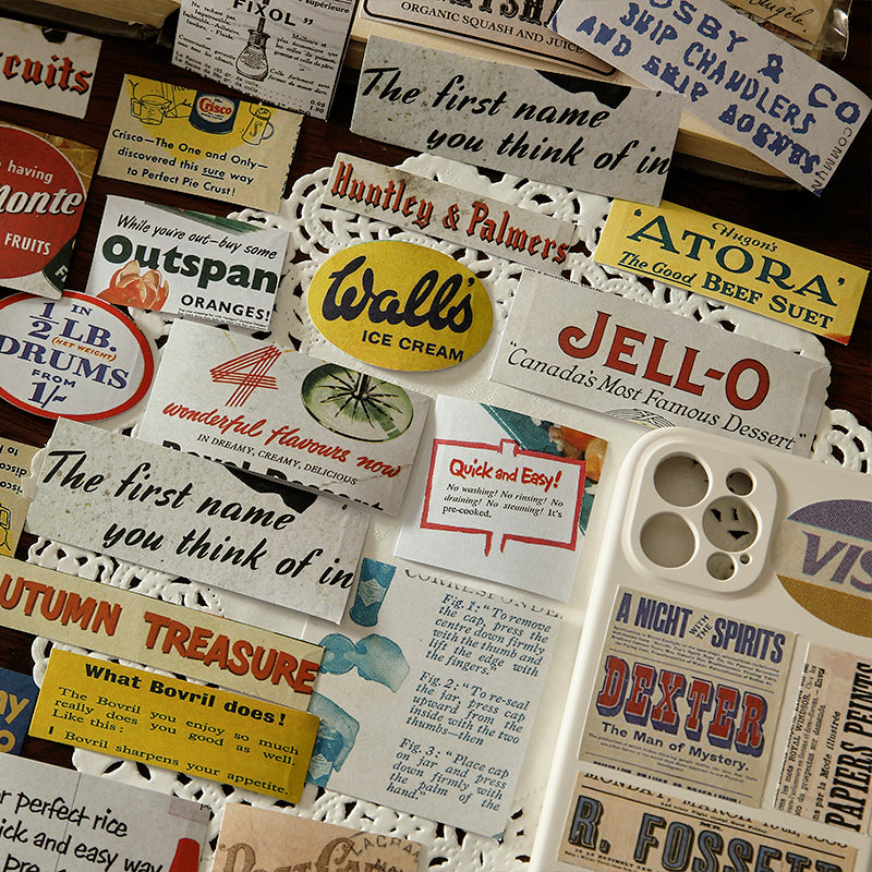 Retro Style Ins Sticker Pack | Vintage Memory Collection by Stamprints