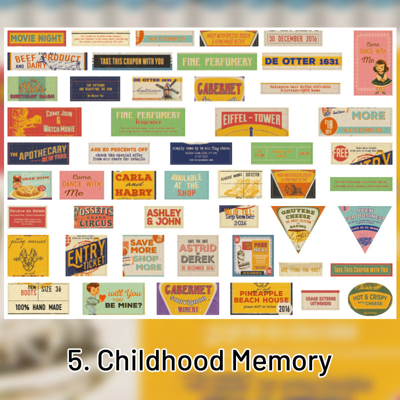 Find the Memory Retro Ins Style Sticker Pack sku-5
