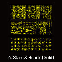 4. Stars & Hearts (Gold)