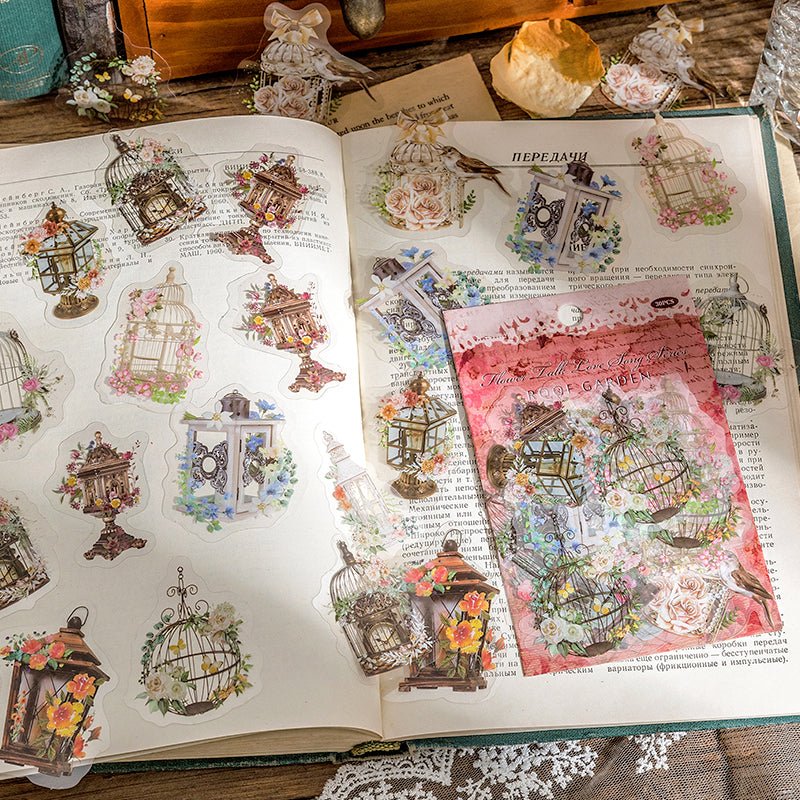 EDLMKM - 100 adesivi floreali per scrapbooking EDLMKM - 100 adesivi floreali per scrapbooking