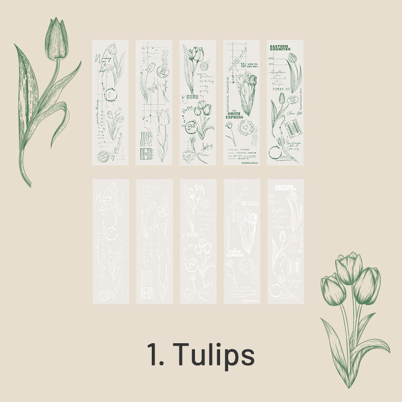 Floral Plant Vintage Tracing Paper Paper Pad sku-1