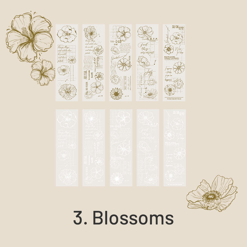 Floral Plant Vintage Tracing Paper Paper Pad sku-3