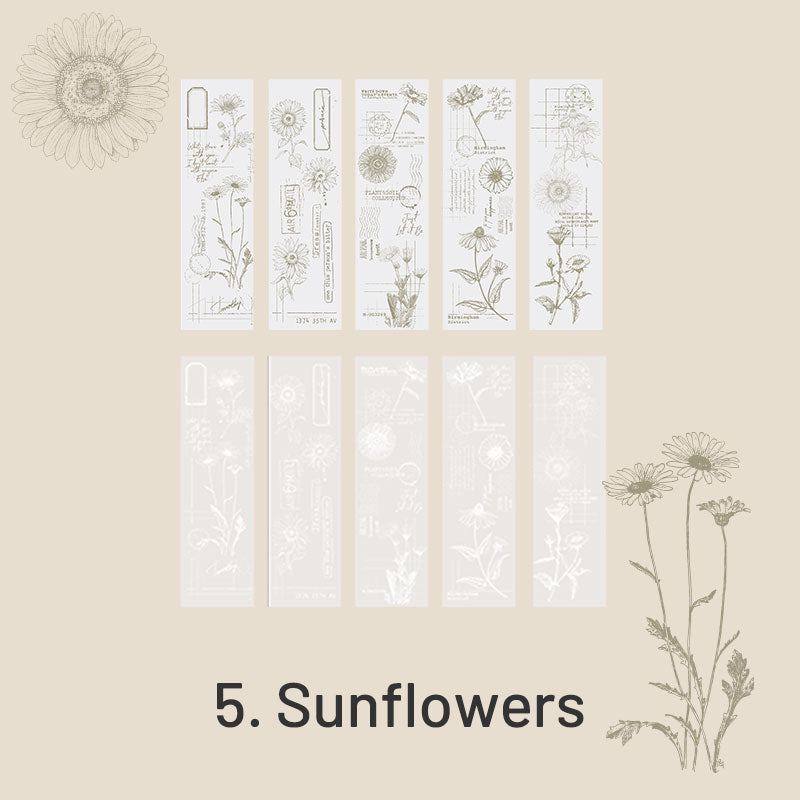 Floral Plant Vintage Tracing Paper Paper Pad sku-5